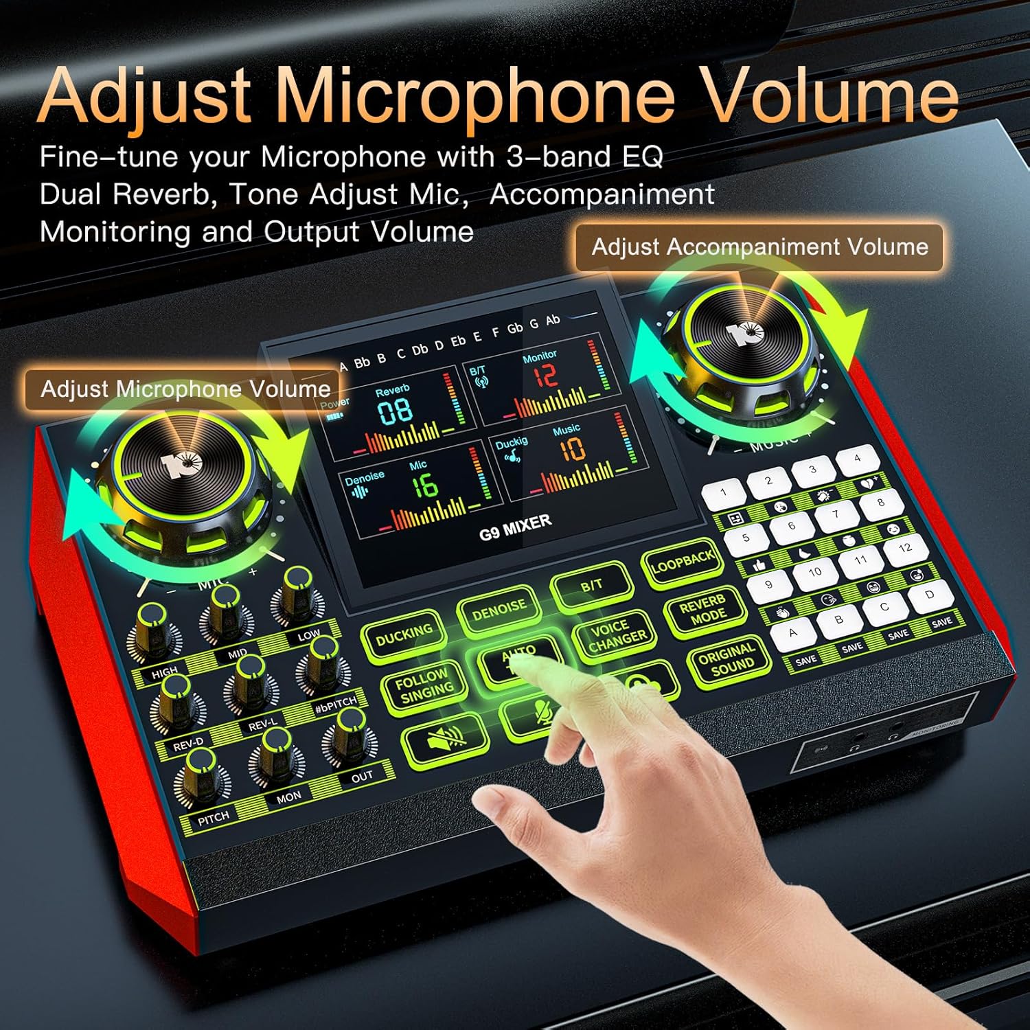 Podcast Equipment Bundle – Condenser Microphone with 3.5mm Audio Interface, Live Sound Card & Soundboard for PC, for Podcasting,Singing, Phone Streaming