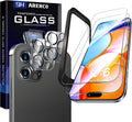 2 pack Full 9H+ Military Grade Glass Screen Protector for iPhone 15 Pro Max + 2 pack Camera Lens Protector with easy Installation Frame Case Friendly Shatterproof Tempered Glass 9H+ Hardness HD Clear Anti-Scratch Glass Full Edge Coverage (6.7) 15 ProMax
