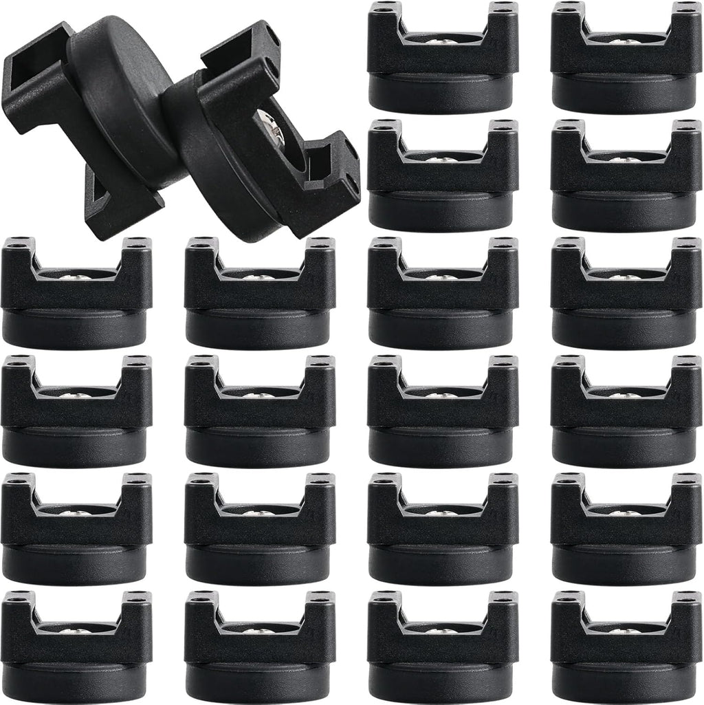 Yookeer Magnetic Zip Tie Mount Base Black Magnetic Cable Clips Wire Holder Multipurpose Cable Ties Management Base Electrical Supplies for Wire
