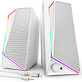 LENRUE Computer Speakers, USB/USB-C Powered PC Speakers with Loud Stereo Sound, Headphone-in for Desktop, Laptop, Monitor