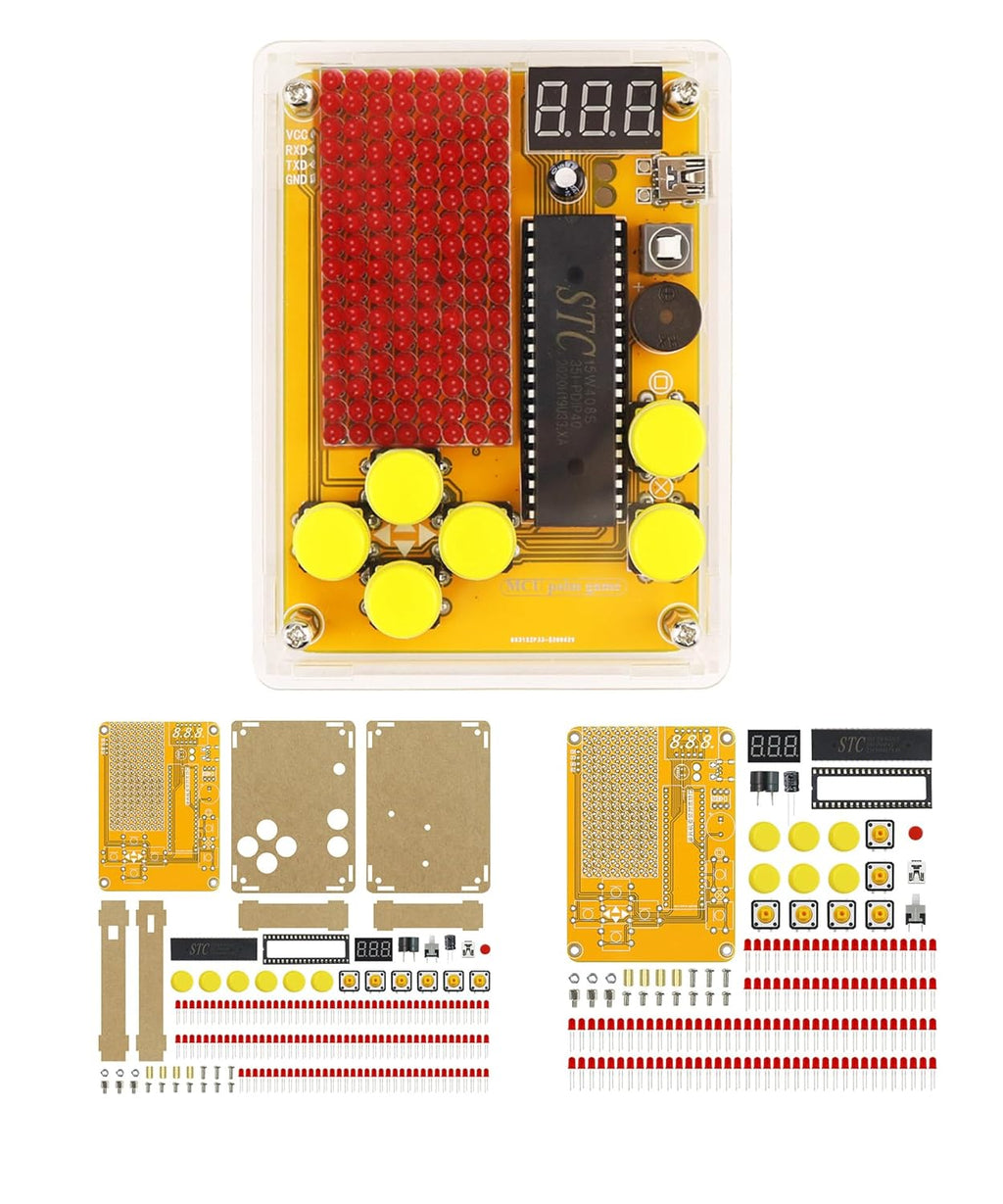 Soldering Practice Kit DIY 5 Retro Classic Games Plug-in Circuit Kit Learn Soldering Kit for Beginners