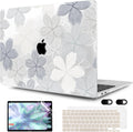 MEEgoodo for MacBook Air 13 inch Case 2021 2020 2019 2018 Released A2337 M1 A2179 A1932 with Touch ID, Plastic Hard Shell & Keyboard Cover Compatible with MacBook Air Case 13.3, Multicolored Roses