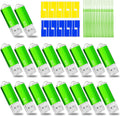 8GB USB Flash Drive 20 Pack Nicepicten Bulk USB 2.0 Thumb Drives 20Pack Metal Jump Zip Drive Memory Stick Pendrive Memoria USB 8 GB with 20PCS Lanyard Label - Green 20 X 8GB Flash Drives Bulk