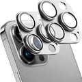 2 Pack Camera Lens Protector for iPhone 13 Pro/iPhone 13 Pro Max,[Not Easy to Breakn ] AR Tempered Glass Strong Adsorption Metal Camera Cover Screen-Silvery