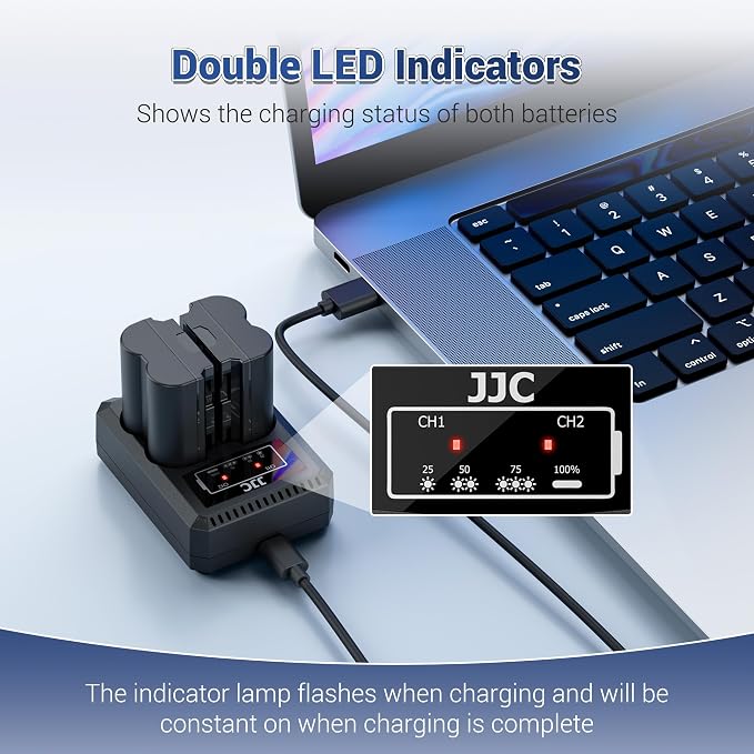 JJC BLX-1 Battery Charger USB Dual Slot - Image 5