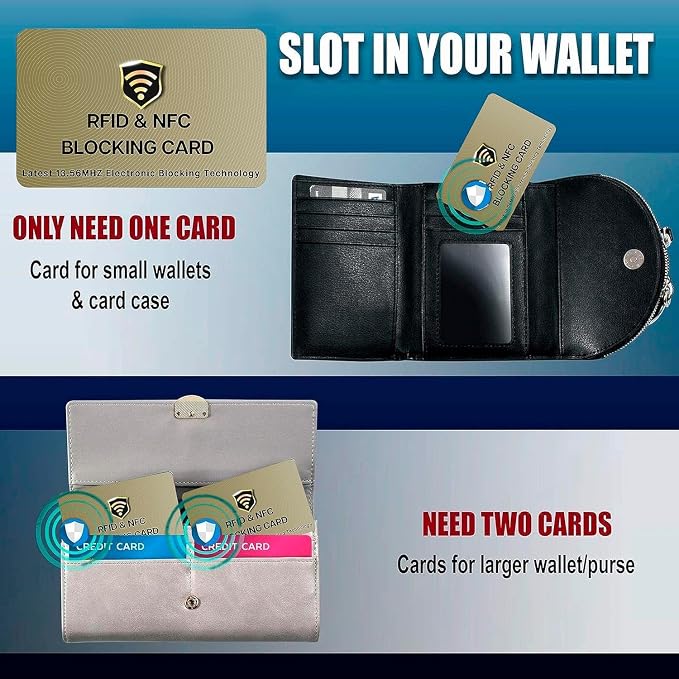 SaiTech IT 20 Pack RFID Blocking Card, One Card Protects Entire Wallet Purse - Image 5