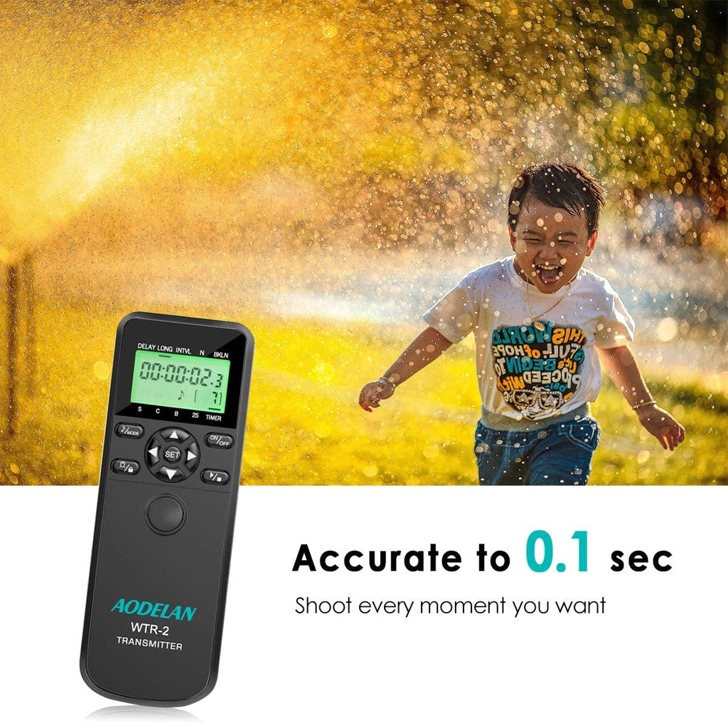 AODELAN Camera Intervalometer Wireless Shutter Release Timer Remote Control for Sony a6400, a7III, a9, a77, a99, A7, A7 II, A7R IV, A7R II,A7RIII, a77II, a6500, a6300; Replace RM-L1AM and RM-SPR1