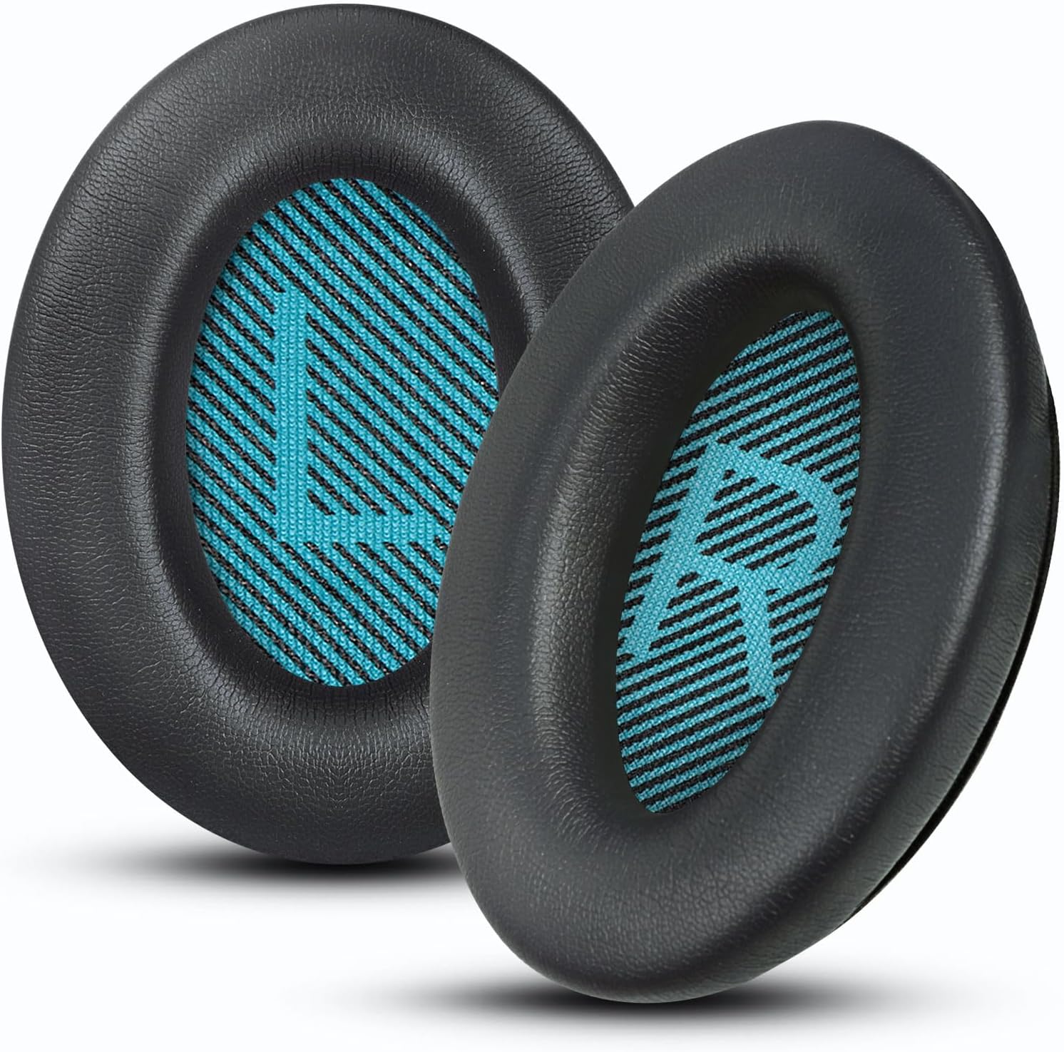 Headphones Replacement Ear Pads, Soft Protein Leather earpad Cushions for AE2/QuietComfort 15/QC25 Headphones, Noise Isolation Memory Foam, Cloud Like Comfort - Black