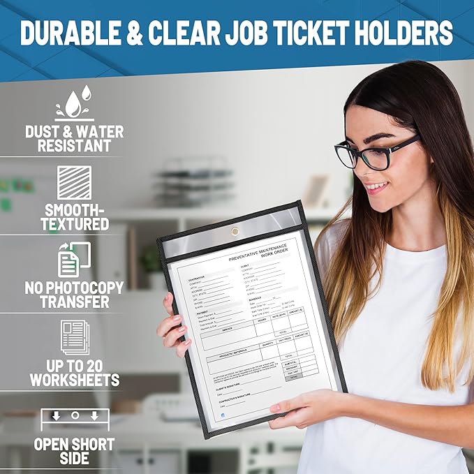 5 Pack Job Ticket Holders 8.5x11 - Image 4