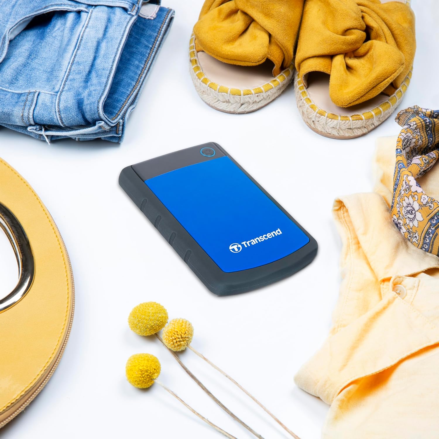 Transcend 2TB USB 3.1 Gen 1 StoreJet 25H3B SJ25H3B Rugged External Hard Drive TS2TSJ25H3B