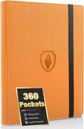 Premium 9 Pocket Card Binder for 360 Cards, Fabmaker PU Cover Trading Card by Fabmaker