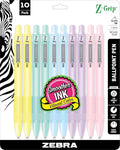 Zebra Pen Z-Grip Retractable Ballpoint Pen, Smooth-Flowing Black Ink, 1.0mm by ZebraPen