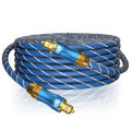 EMK Digital Optical Audio Cable Fiber Optical Toslink Cable SPDIF Audio Cable Male to Male Cord for Home Theater, Sound Bar, TV, PS4, Xbox, PlayStation & More (26Feet/8M)