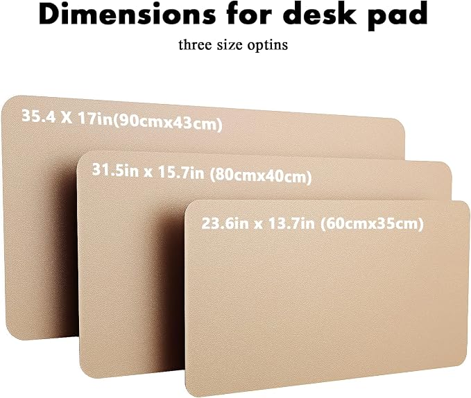 YSAGi Double-Sided Desk Pad, 35.4"x17"Leather Desk Mat, Eco Cork Desk Pad - Image 7