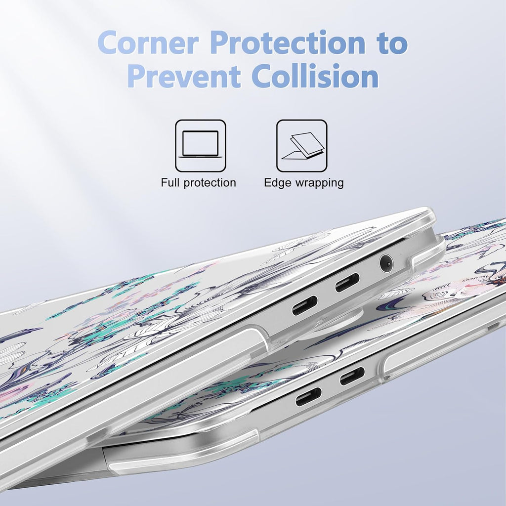 for MacBook Pro 16 inch Case 2019 2020 Release Model A2141, Plastic Hard Shell Cover with Keyboard Cover & Screen Protector for MacBook Pro 16 inch with Touch Bar & Touch ID, Floral C319