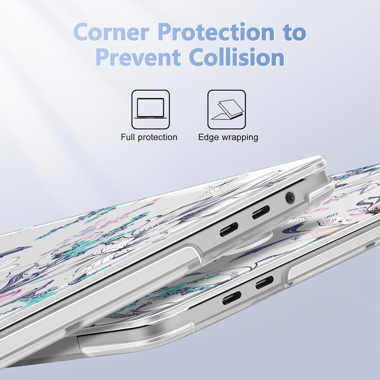 for MacBook Pro 16 inch Case 2019 2020 Release Model A2141, Plastic Hard Shell Cover with Keyboard Cover & Screen Protector for MacBook Pro 16 inch with Touch Bar & Touch ID, Floral C319