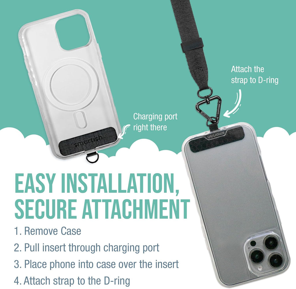 Smartish Phone Wristlet - Case Clinger - Universal iPhone Holder with Detachable Wrist Strap Loop with Phone Insert Unisex Gift for All Phone Cases iPhone, Galaxy, Pixel - So Jaded