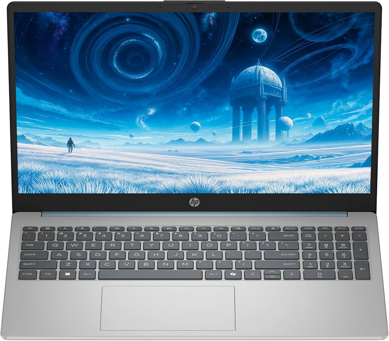 HP Touch Screen Laptop Computer, 15.6" FHD IPS LED Touchscreen Laptop 32GB RAM 1TB SSD, Intel Core i3-N305, Windows 11 Pro with Microsoft Office Lifetime Suite, SageNova Earphones, Moonlight Blue