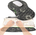 2-in-1 Ergonomic Set, Wave Rise Keyboard Wrist Rest and Massage Bulge Slope Mouse Pad Wrist Support, Cushion Memory Foam Integrated to Relieve Wrist Pain, Constellation