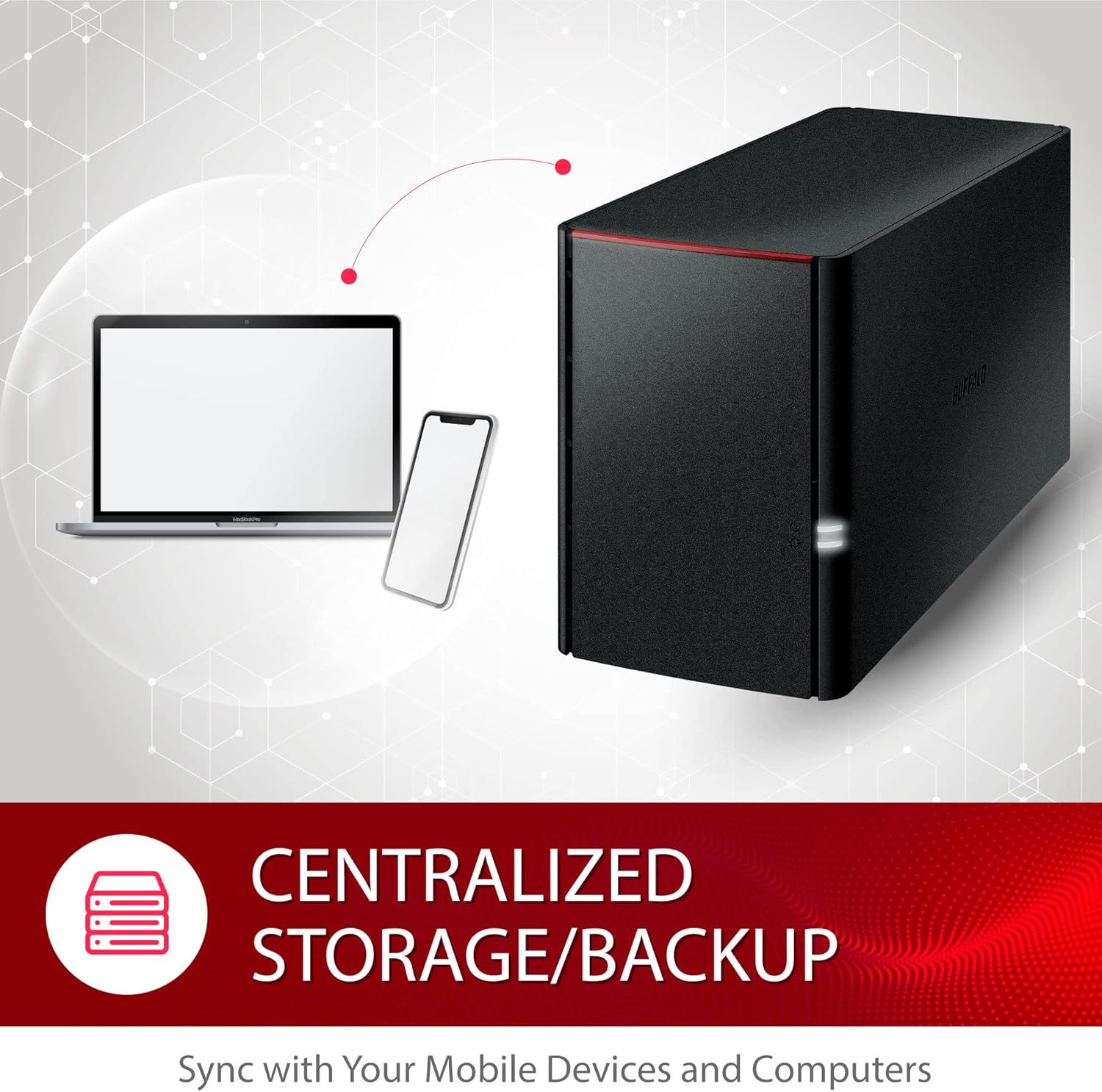 BUFFALO LinkStation SoHo 220 2-Bay Personal Cloud Office NAS 12TB (2x6TB) with Hard Drives Included