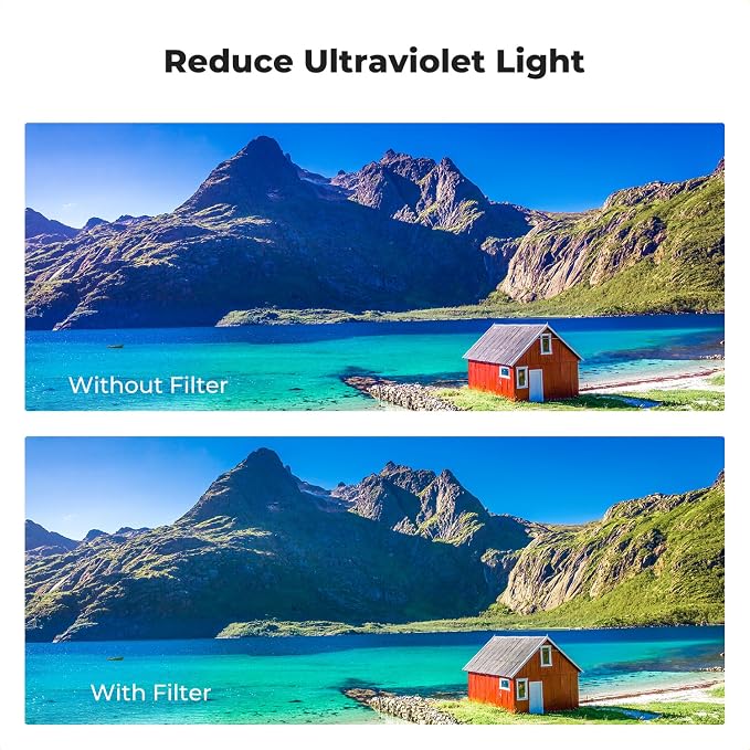 K&F CONCEPT 55mm Explosive-Proof MCUV Lens Protection Filter 28 Multi-Layer - Image 4