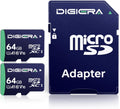 64GB CT100 microSDXC UHS-I Memory Card with Adapter - up to 100MB/s, C10, U1, V10, Full HD, A1, Micro SD Card for Smartphones, Tablets, Cameras, Gaming Consoles, and Drones (2 Pack)