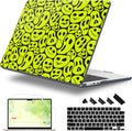 Case for MacBook Air 15 Inch 2025 2024 2023 Release M4 A3241 M3 A3114 M2 A2941, Hard Shell with Screen Protector & Keyboard Cover, Compatible with Touch ID, Distorted Emoticon
