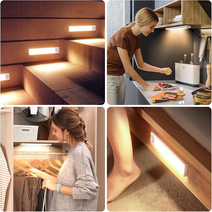 6 Pack Under Cabinet Lights Wireless, 40 LED Motion Sensor Light Indoor - Image 7