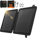 REDIGOO Portable 10W Solar Panel Charger, Mini Solar Panel with USB-C Outputs Compatible with Cell Phone Tablet, 2025 Latest Version Solar Charger for Cell Phone,Camping, Hiking, Backpacking