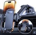 Miracase Phone Holders for Your Car, [Thick Case & Heavy Phone Friendly] Universal Cell Phone Car Mount, 3-in-1 Phone Mount for Car Dashboard Windshield Air Vent Fit for All Smartphones