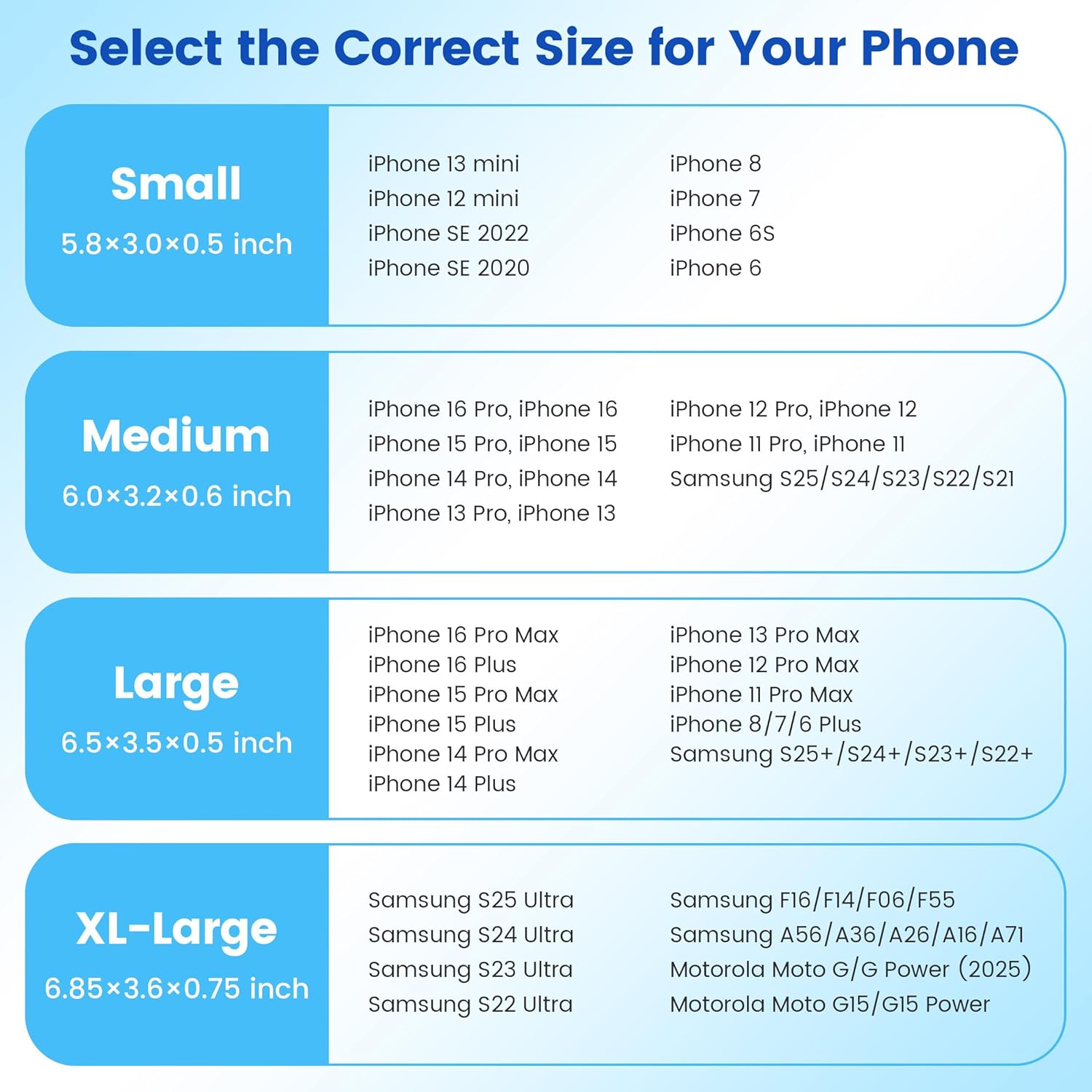 Mopaclle Nylon Phone Holster with Belt Clip for iPhone 17 Pro / 17, iPhone 16 Pro 16,15 Pro 15, iPhone 14, 14 Pro,13 Pro,Samsung Galaxy S25 S24 S23, S22,S21,Premium Cell Phone Belt Holder Pouch Cover