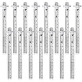 15 Pieces 6 Inch 15 cm Pocket Ruler Flexible Precision Stainless Steel Ruler by Frienda