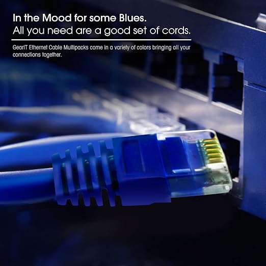 GEARit Cat 6 Patch Cables 1 ft Blue - Image 9