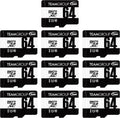 TEAMGROUP Micro 64GB x 10 Pack UHS-I U1 Class 10 SDHC SDXC Read Speed up to 100MB/s High Speed Flash Meomry Card with Adapter for Camera, Surveillance, Full HD Shooting TUSDX64GCL10U66