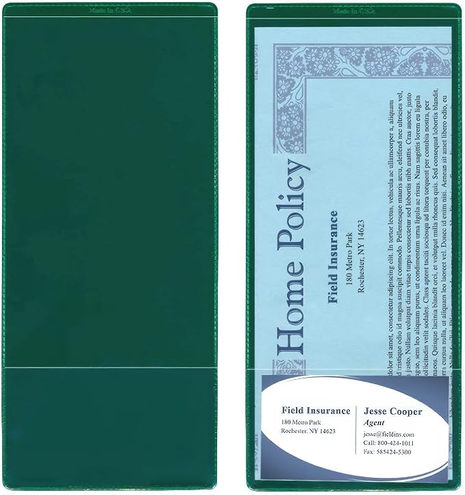 StoreSMART - Green Plastic Policy Holders - 25 Pack - INS30-G-25 by StoreSMART