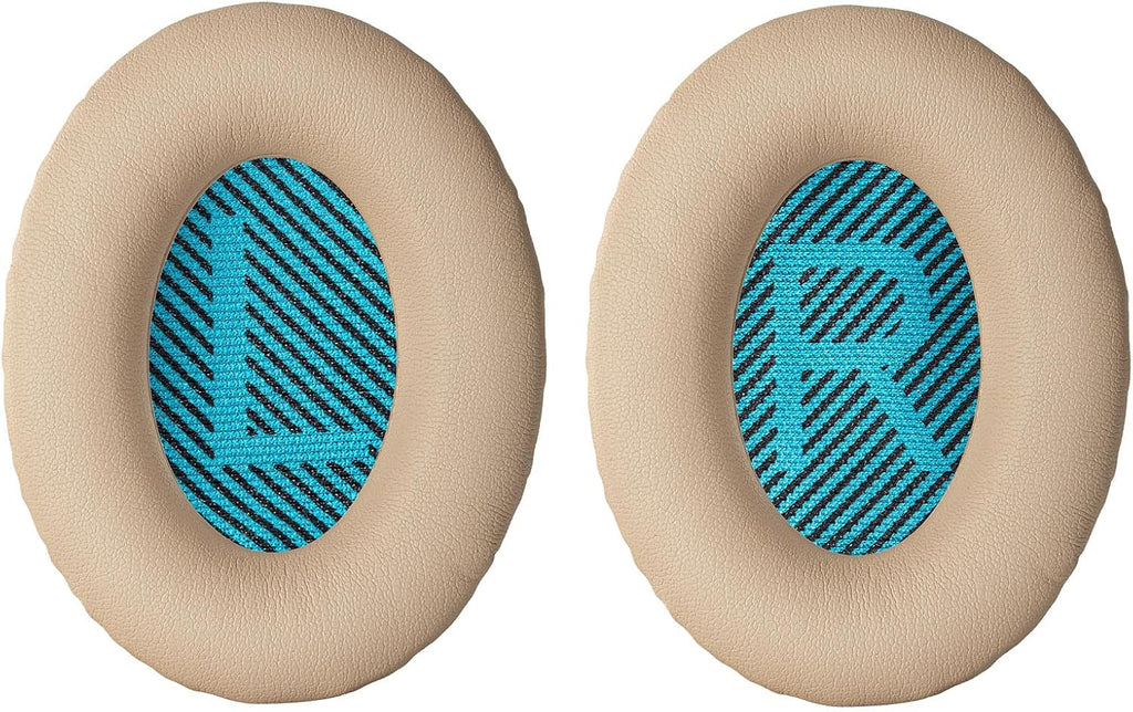 Aurivor Replacement Ear-Pads Cushions for Bose QuietComfort (QC) 35 35ii 25 15 2 and More Headphones, Upgraded Covers with Soft Protein Leather, Reinforced Sealing, Optimized Memory Foam (Brown)