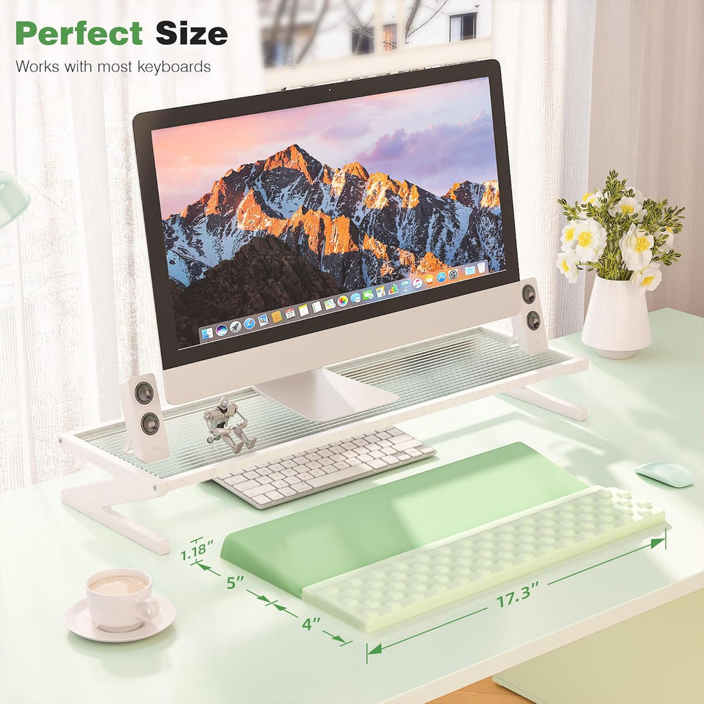 Ospelelf Keyboard Wrist Rest Comfortable Ergonomic Keyboard Stand Riser Holder Pad for Office Home