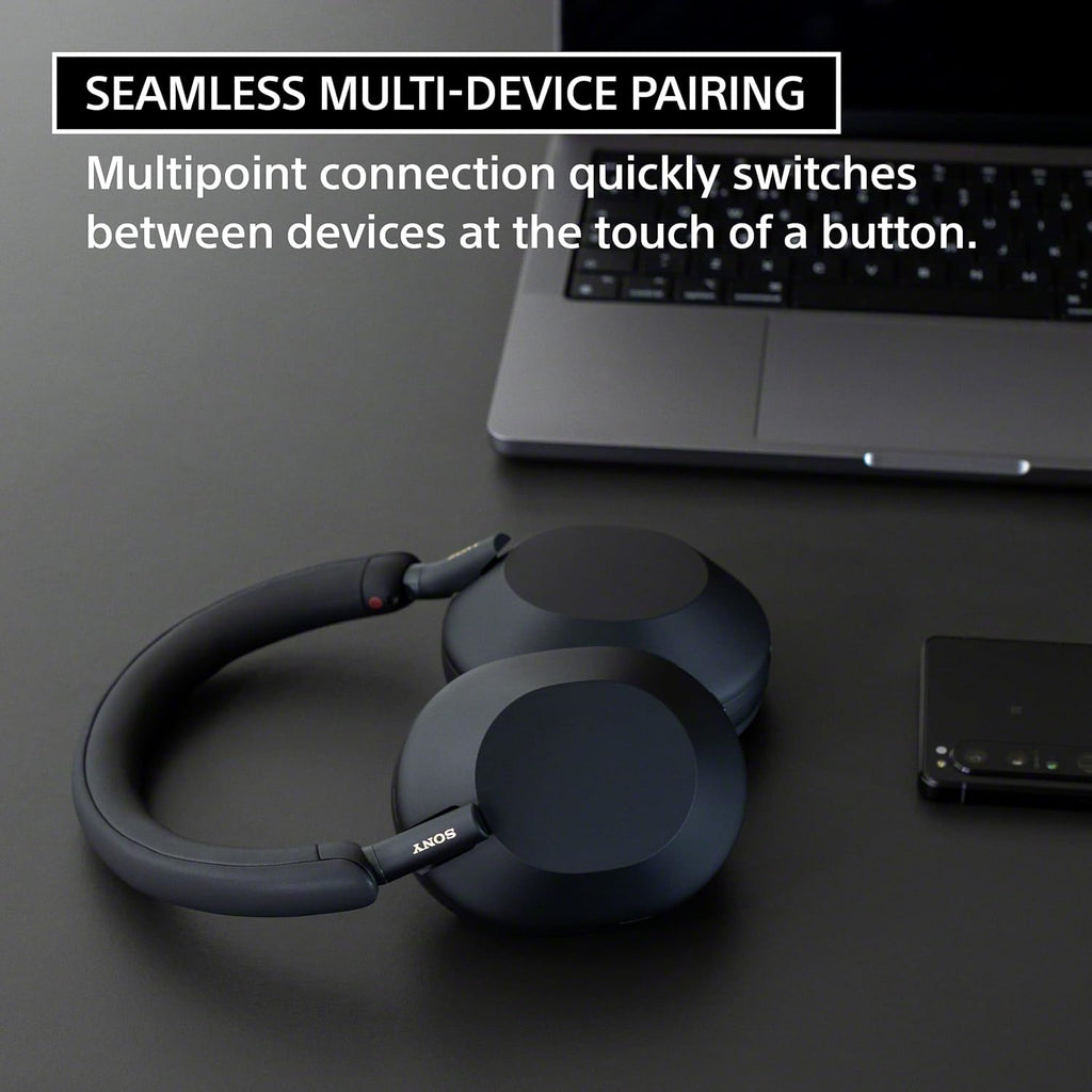 Sony WH-1000XM5 Premium Noise Canceling Headphones, Auto NC Optimizer, 30-Hour Battery, Alexa Voice Control, Midnight Blue