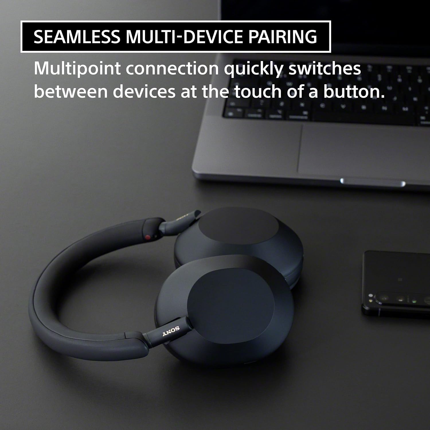 Sony WH-1000XM5 Premium Noise Canceling Headphones, Auto NC Optimizer, 30-Hour Battery, Alexa Voice Control, Midnight Blue