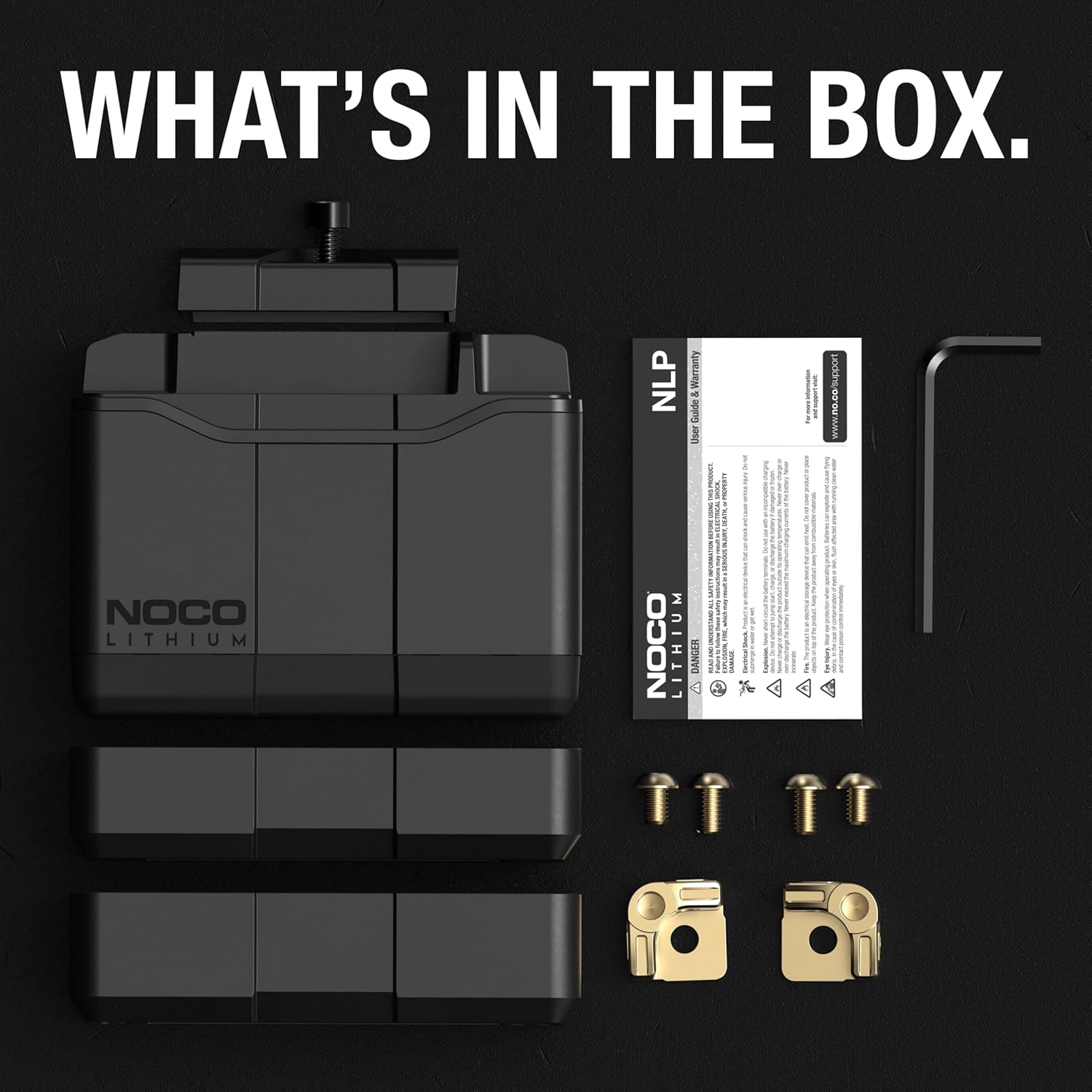 NOCO Lithium NLP5: Ultra-Light 12V Lithium Powersport Battery – Group 5 – 2Ah – 250A Start Power – Intelligent BMS – UL Certified