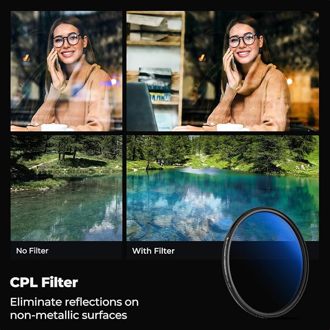 K&F Concept 95mm Circular Polarizer Filter Ultra-Slim 18 Multi-Coated Optical - Image 3