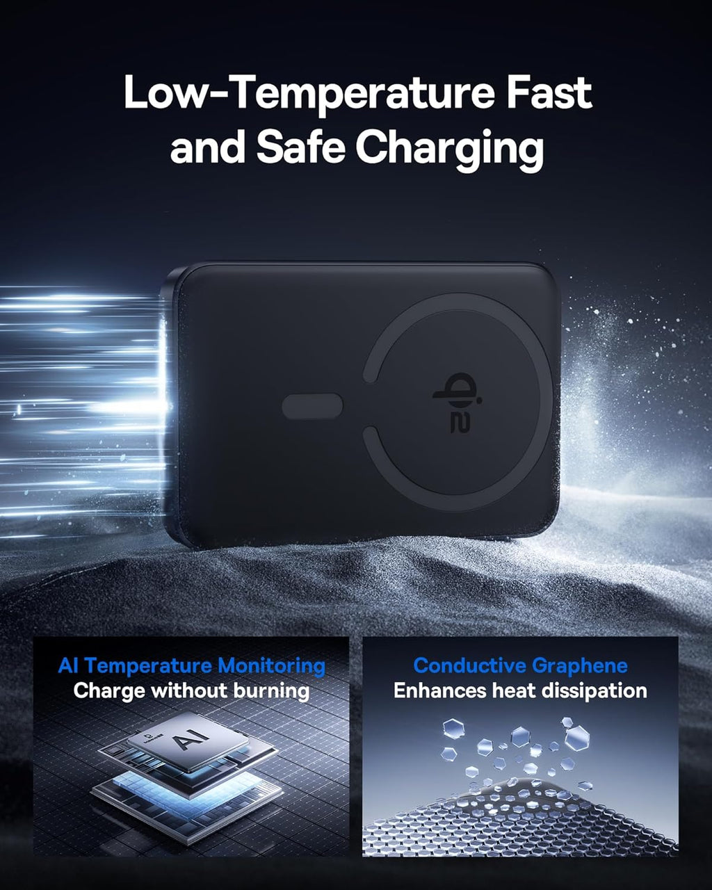 Baseus for MagSafe Portable Charger, Qi2 Certified 15W Wireless Magnetic Power Bank 10000mAh with USB-C Cable 22.5W PD Charging, Battery Pack Compatible with iPhone 16/15/14/13/12 Pro/Pro Max Series
