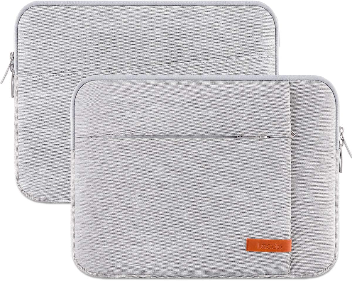 Lacdo Tablet Sleeve Case for 13 inch New iPad Air M3 M2 2025-2024, 13 inch New iPad Pro M4 2024, 12.9" iPad Pro 6 5 4 3 with Magic Keyboard and Smart Keyboard Folio, Water-Resistant Tablet Bag, Gray