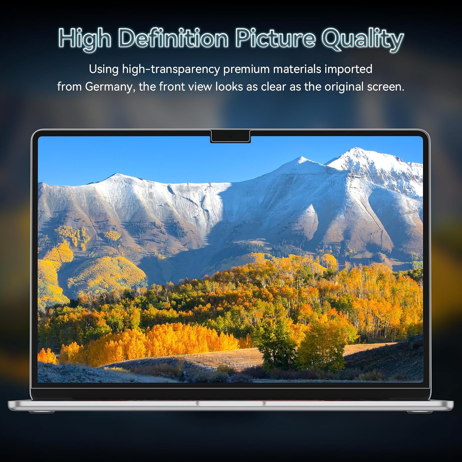 360° Privacy Screen for MacBook Air 13.6/13 Inch (2022-2025, M2, M3, M4), 4 Way Privacy Anti Glare Blue Light Filter Shield Film Anti Spy Laptop Protector for Mac 13.6In Computer