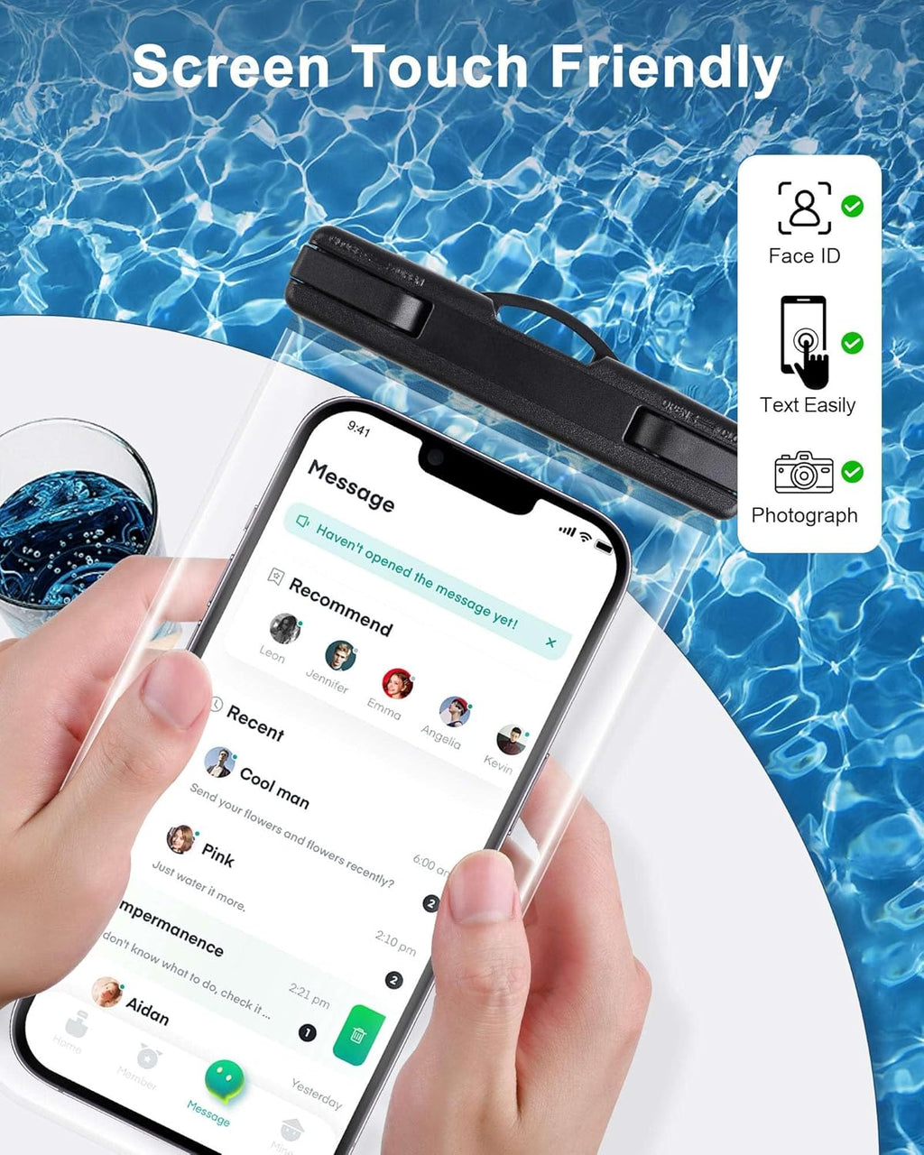 2025 Waterproof Phone Pouch for Cruise Essentials, Beach Vacation Essentials Cruise Ship Must Haves Dry Bag for Travel Accessories, Case for iPhone 16 15 14 13 12 Pro Plus Max Galaxy 3 Pack