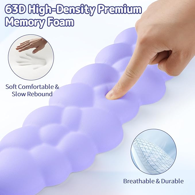 Sushret Cloud Wrist Rest Keyboard, Cloud Keyboard Wrist Pad Set - Image 4