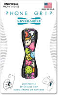 LOVEHANDLE Universal Phone Grip for Smartphones & Mini Tablets - Phone Holder for Hand - Wireless Charging Compatible - Made in The USA - Frenzy