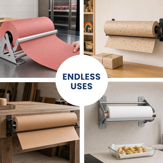 DIY Crew 36 Inch Paper Roll Dispenser and Cutter - Image 7