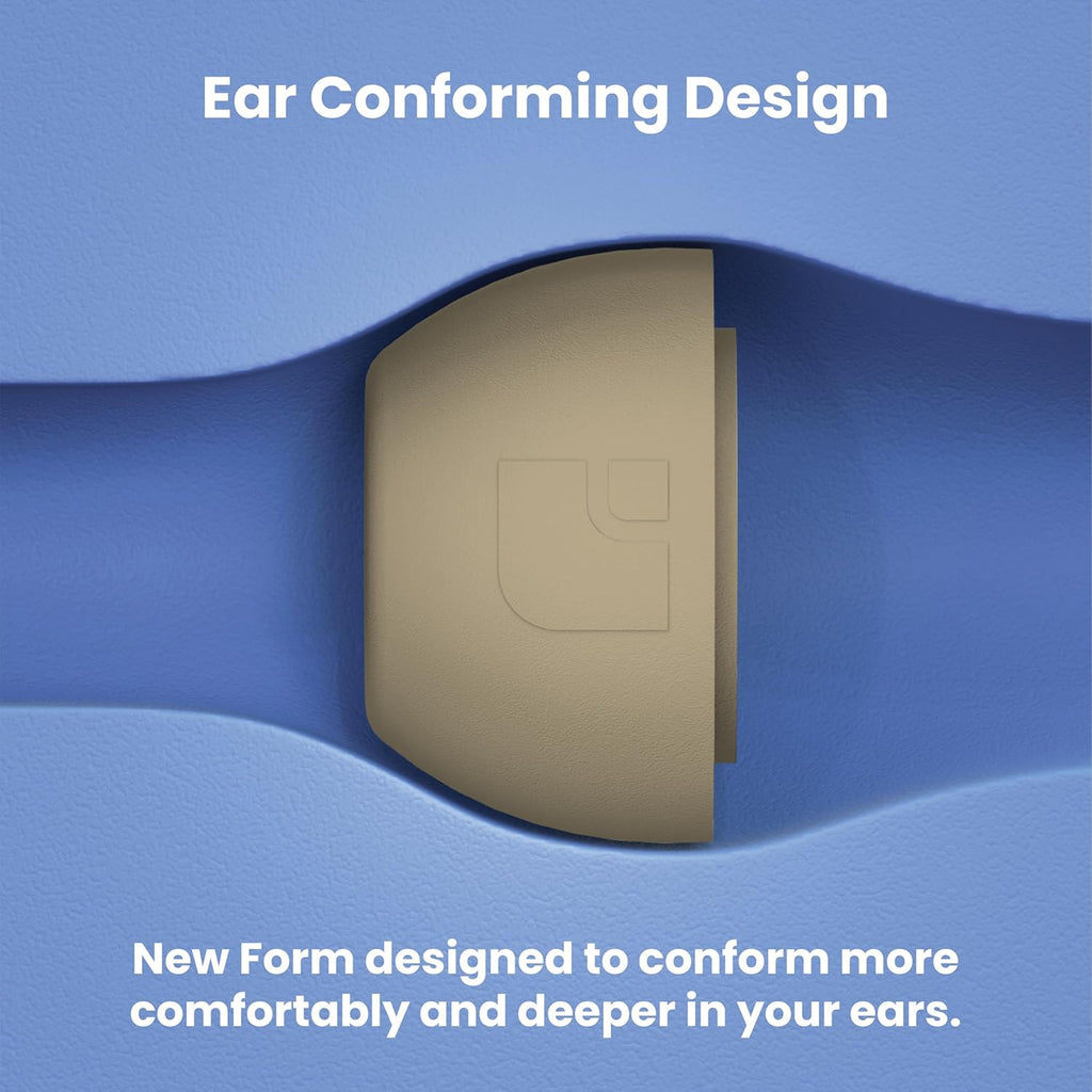 Foam Masters Ultra-Premium Memory Foam Ear Tips for AirPods Pro 1st & 2nd Gen | 3 Pairs | Black Magic Ver 6.0 | Secure | Comfort | Better Noise Cancel | Replacement Buds – FDE Tan, Medium