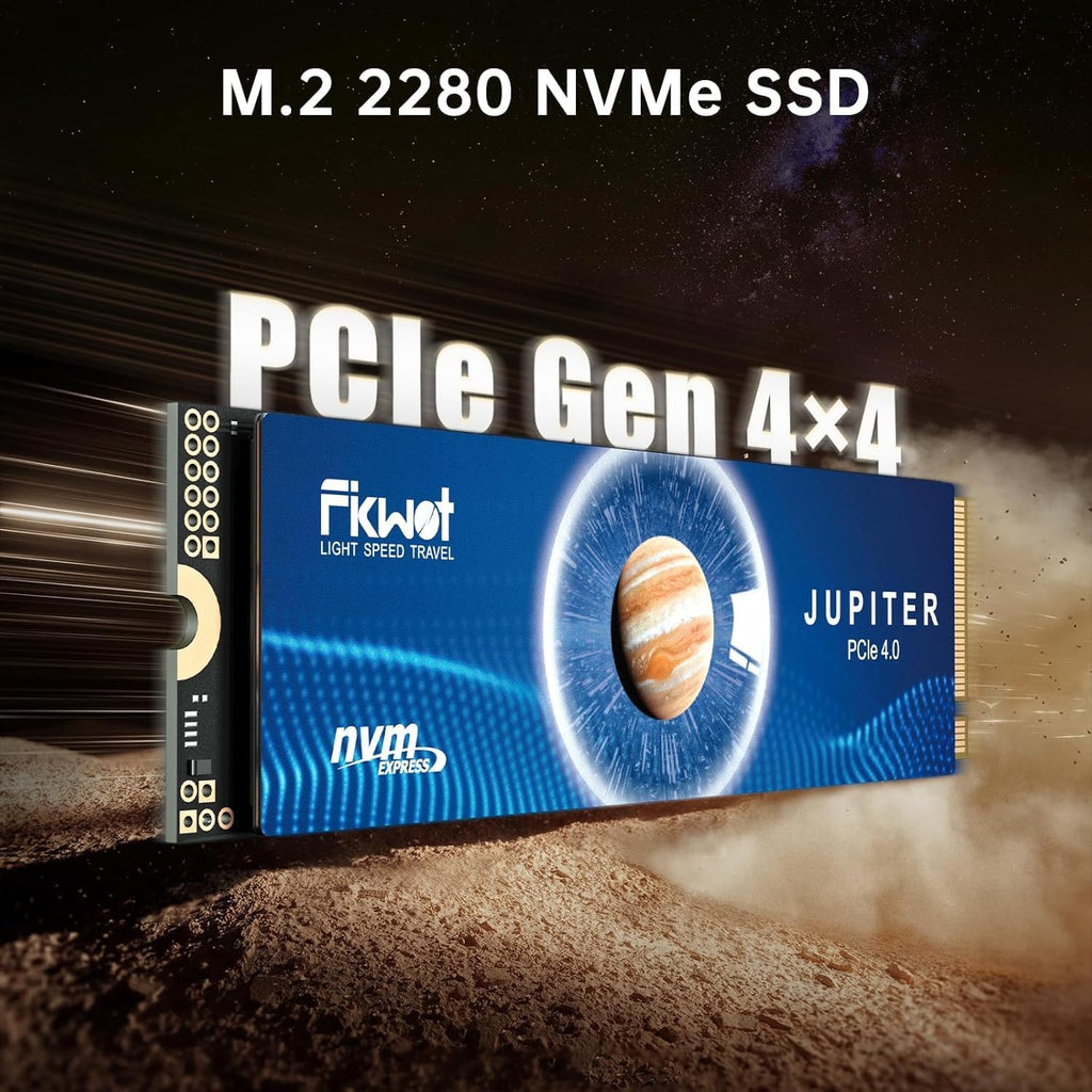 FX991 M.2 SSD 1TB NVMe SSD M2 2280 PCIe Gen 4x4, Read Up to 7100MB/s, Internal Solid State Drive for PS5 Laptop Desktop 3D QLC NAND